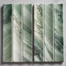 Teemo Matt Jade Flute Marble Look Porcelain Tile